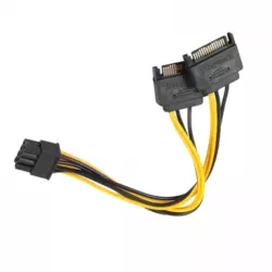 Napojni kabal za grafičku karticu 8-pin na 2x SATA 15-pin