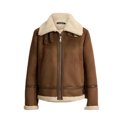 LAUREN RALPH LAUREN Umetni kožuh 297P04122003 Rjava Regular Fit