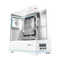 darkFlash DY450 PRO računalniško ohišje (belo) + 1 ventilator