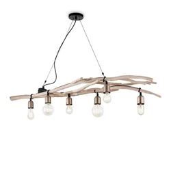 Ideal Lux - Luster na sajli DRIFTWOOD 6xE27/60W/230V guava