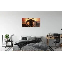 tulup.si Steklena slika Sunset oblika 120x60 cm 4 obešalnika