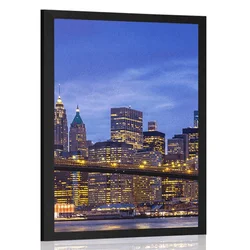 Plakat most v Brooklynu - 20x30 silver