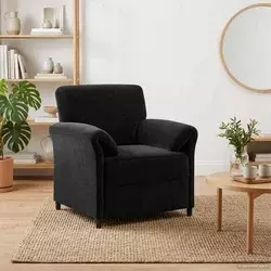 Jednosed Crna 88 x 83 x 95 cm Baršun