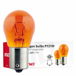 1/1 Sijalica za auto PY21W BA15s 24V 21W narandžasta Amio