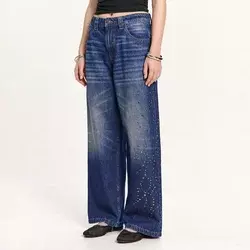 Cropp - Baggy farmerke - navy