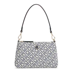 TOMMY HILFIGER Torba za čez ramo mornarska/svetlo modra/bela