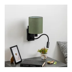 Brilagi - LED zidna lampa NUBILA 1xE27/25W/230V + LED/3W crna/zelena