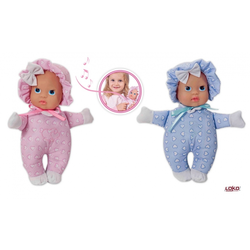 LOKO TOYS Lutka beba mekana koja plače Loko toys 24 cm ROZE