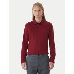 Calvin Klein Polo majica LV040EM909 Bordo rdeča Regular Fit