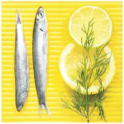 Serviete za decoupage tehniko Fish - 1 kos (Serviete za)