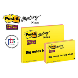 Post-it super sticky 203 x 152 mm, 4 boje x 45L 6845-SS EU 3M ( 06PSP02 )