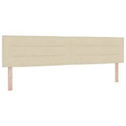 Vidaxl Vzglavje krema 200 cm blago