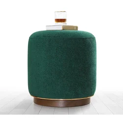 Atelier del Sofa Tabure 43cm Tamnozeleno