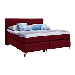 Esposa POSTELJA BOXSPRING 160 cm x 200 cm , tekstil rdeča