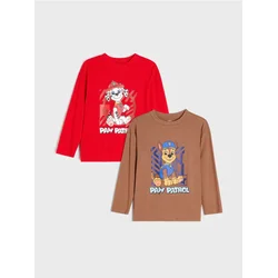 Sinsay - Pamučne majice sa printom 2 kom PAW Patrol - šareno