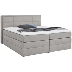 Esposa BOXSPRING POSTELJA 180 cm x 200 cm , tekstil siva