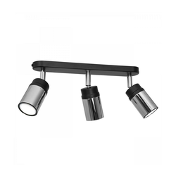 Spot svetiljka NEST 3xGU10/8W/230V crna/hrom
