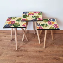 HANAH HOME Set 3 stočića 3Shp139 Multicolor
