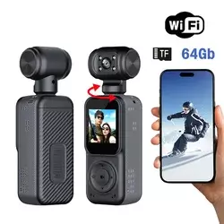 Smart akciona kamera Q5 2k sa memorijskom karticom 64Gb crna
