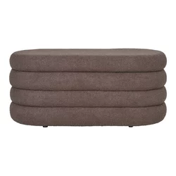 Rjava klop iz tkanine bouclé Dartford – House Nordic