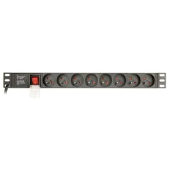 Gembird PDU 8 vtičnic, 1U, 16 A, 3m