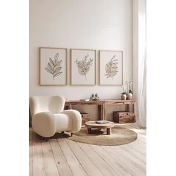 Wallity slika 3Dartsoho32, 3 dijela, 33 x 48 cm