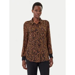DKNY Srajca P43A8FXZ Rjava Regular Fit