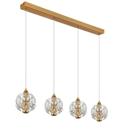 Globo 16047-4H - LED luster na sajli VIRINA LED/32W/230V 3000K zlatna