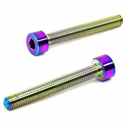 TLC Integrated BMX Chain Tensioner Bolts Rainbow