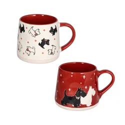 Tognana Set od 2 šolje Dogs New Milk&C Pet & Gift, 40 cl, Šarene