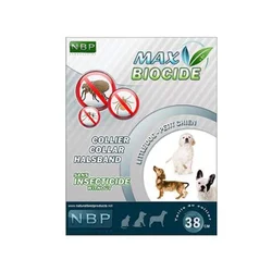 Max Biocide Biljna antiparazitska ogrlica za male pse protiv buva, krpelja i vaši, vodootporna (do 3 meseca), 38cm