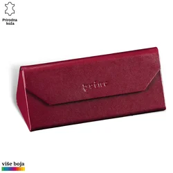 Princ Leather Sklopiva futrola za naočare, Bordo