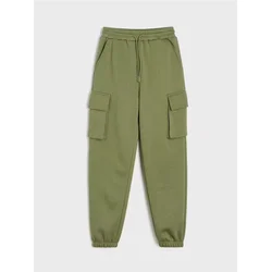Sinsay - Cargo jogger trenerka pantalone - green spruce