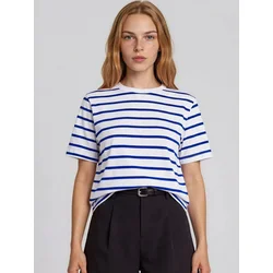 Busem Majica T-Shirts modra/bela