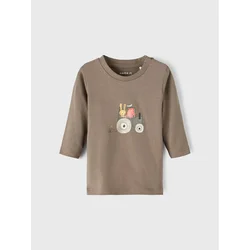 NAME IT Bluza 13206871 Rjava Regular Fit