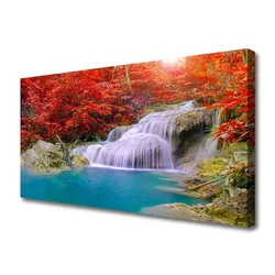 tulup.si Slika na platnu Jesen forest slap 100x50 cm