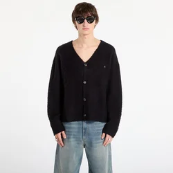 Pulover REPRESENT Textured Knit Cardigan Jet Black XL