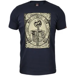 Muška majica kratkih rukava Memento Mori, Teget