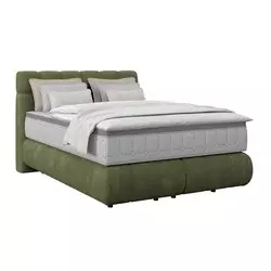 Boxspring Krevet Nobu 140/200 cm , tamnozelena