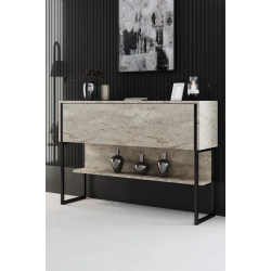 Hanah Home Komoda Luxe 120x80x30cm Bež-Crna