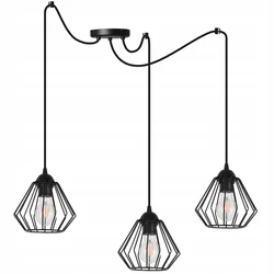 GH VISEČA STOPLOŠNA SVETILKA LESTENC SPIDER loft E27 LED