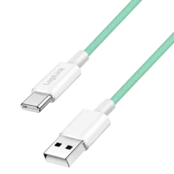 Logilink USB 2.0 Type C cable, C/M na USB - A/M, zelena, 1.0m
