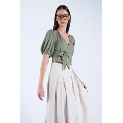Trend Alacati Stili Ženska bluza Alc-X15130, Zelena
