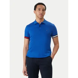 Tommy Hilfiger Polo majica MW0MW42743 Modra Slim Fit