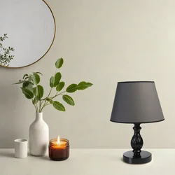 Opviq Stona lampa E27 Socket, Crno-Tamnosiva