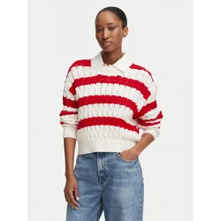 Tommy Jeans Pulover DW0DW22926 Rdeča Loose Fit