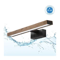 Brilagi - LED osvetljenje za kupatilsko ogledalo 3u1 WOODY MIRROR LED/8W/230V IP44 crna/hrast/orah