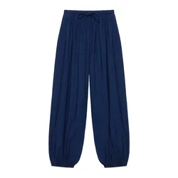 Pull&Bear Hlače  modra