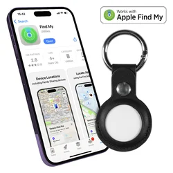 Privezak lokator LOCATEPRO - Apple Find My, zvučni alarm 100 dB, CR2032, crni