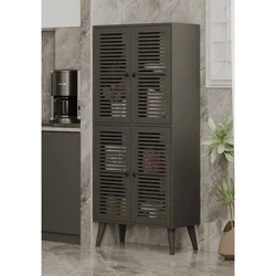 Hanah Home višenamenski ormarić Deneb, 70 cm, sivi